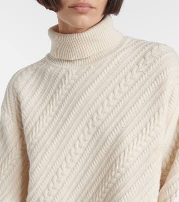 Cable-knit wool turtleneck sweater | Joseph