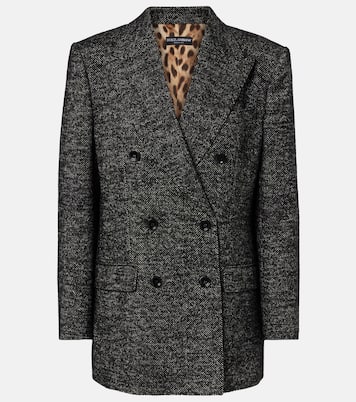 Giacca doppiopetto in lana, seta e alpaca | Dolce&Gabbana