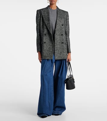 Giacca doppiopetto in lana, seta e alpaca | Dolce&Gabbana