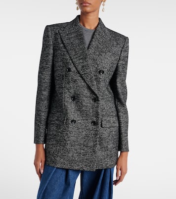 Giacca doppiopetto in lana, seta e alpaca | Dolce&Gabbana