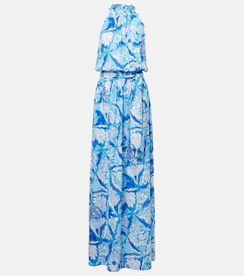 Bedrucktes Maxikleid Bianca | Poupette St Barth
