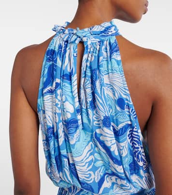 Bedrucktes Maxikleid Bianca | Poupette St Barth