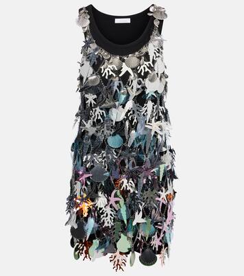 Vestido corto adornado | Rabanne