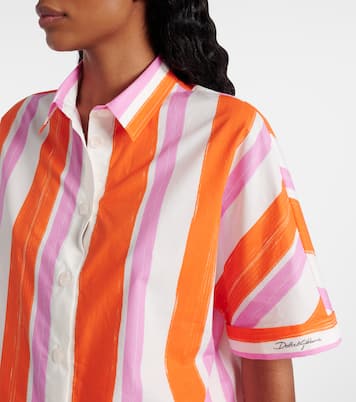 Camicia in cotone a righe  | Dolce&Gabbana