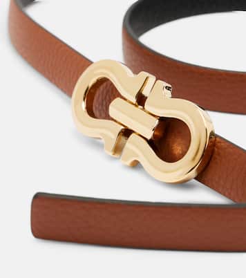 Gancini reversible leather belt | Ferragamo
