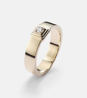 10kt gold ring with diamonds | Stone and Strand