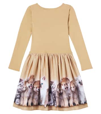 Casie Warm printed cotton-blend dress | Molo