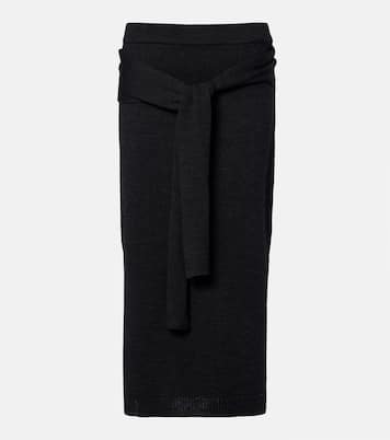 Wool-blend midi skirt | Lemaire