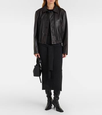 Wool-blend midi skirt | Lemaire