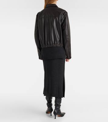 Wool-blend midi skirt | Lemaire