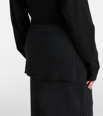 Wool-blend midi skirt | Lemaire