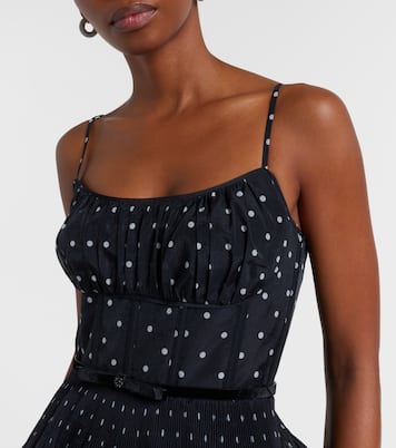 Polka-dot tiered midi dress | Zimmermann