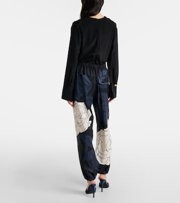 Floral twill cargo pants | Victoria Beckham