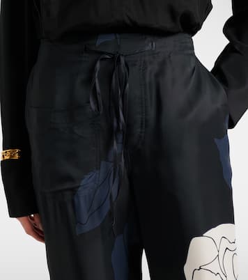 Floral twill cargo pants | Victoria Beckham