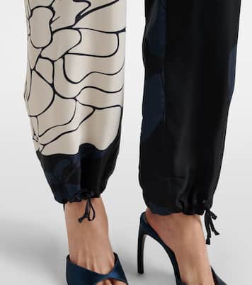 Floral twill cargo pants | Victoria Beckham