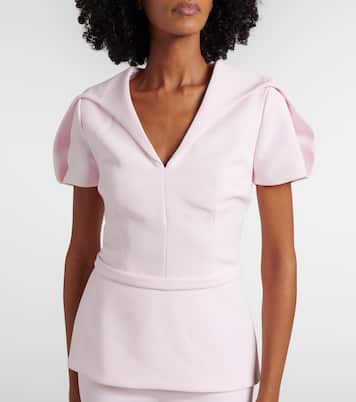 Top Leighton aus Crêpe | Safiyaa