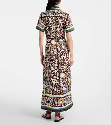 Maroc printed linen shirt dress | Alémais