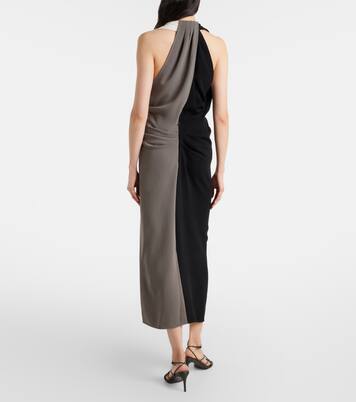 Elsa垂褶绉纱中长连衣裙 | Proenza Schouler