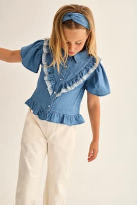 Chemise Hazel en chambray de coton | Cozmo