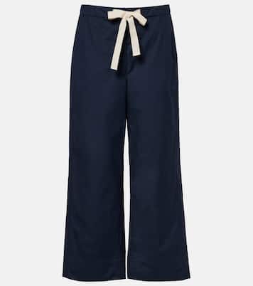 Argento cotton wide-leg pants | 'S Max Mara