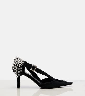 Crystal-embellished pumps | Prada