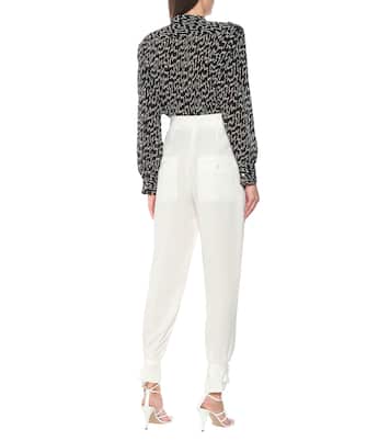 Pantalones carrot Racomi de crepé | Isabel Marant