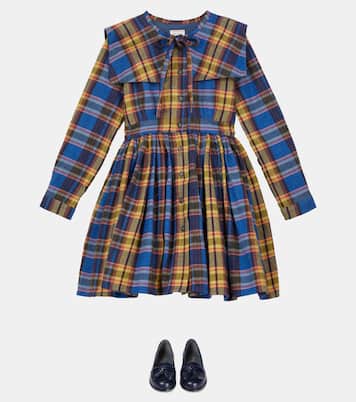 Robe Odille Melton en coton à carreaux | Morley