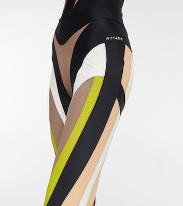 High-rise spiral leggings | Mugler