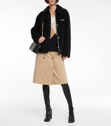 Embroidered wool-blend fleece jacket | Burberry