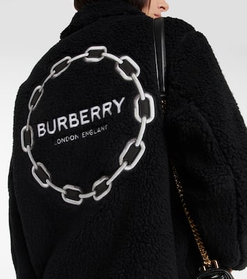 Embroidered wool-blend fleece jacket | Burberry