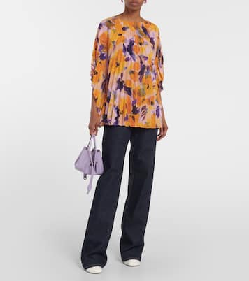 Floral pleated top | Dries Van Noten