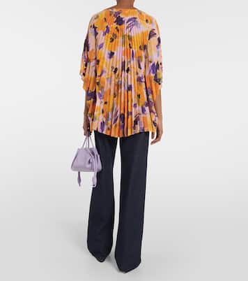 Floral pleated top | Dries Van Noten