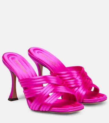 Oahu 95 satin mules | Aquazzura