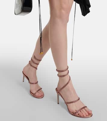 Cleo embellished satin sandals | Rene Caovilla