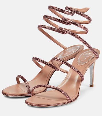 Cleo embellished satin sandals | Rene Caovilla