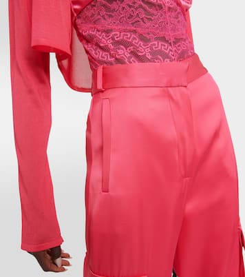 Pantalones cargo de satén | Versace
