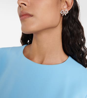 Orecchini Bow con cristalli | Oscar de la Renta