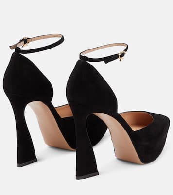Pumps Vertigo in suede con plateau | Gianvito Rossi