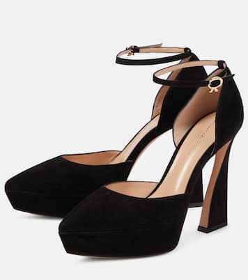 Pumps Vertigo in suede con plateau | Gianvito Rossi