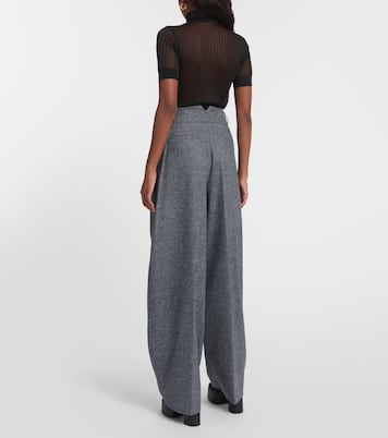 Tyr high-rise wool-blend wide-leg pants | Altuzarra