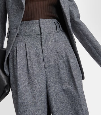 Tyr high-rise wool-blend wide-leg pants | Altuzarra