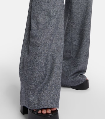 Tyr high-rise wool-blend wide-leg pants | Altuzarra