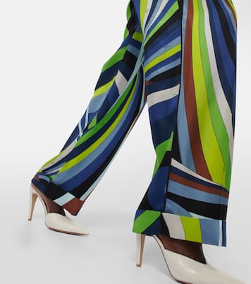 Pantaloni regular Iride in seta | Pucci