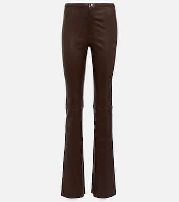 Pantaloni Kam in pelle a vita alta | Stouls
