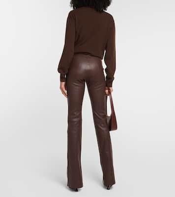 Pantaloni Kam in pelle a vita alta | Stouls