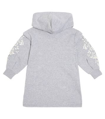 Robe sweat-shirt à capuche en coton | Chloé Kids