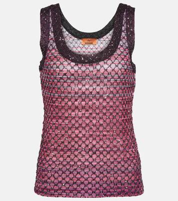 Verziertes Top aus Häkelstrick | Missoni