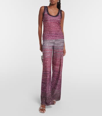 Verziertes Top aus Häkelstrick | Missoni