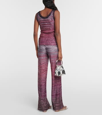 Verziertes Top aus Häkelstrick | Missoni