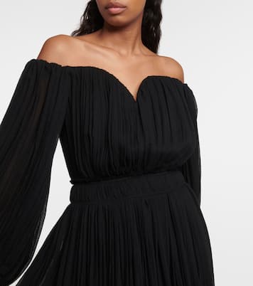 Vestido midi de lana virgen  | Chloé
